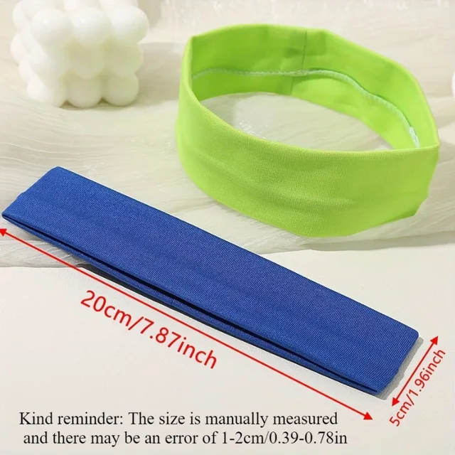 Elastic Hair Band Fashion Headbands Solid Color Knitted Sports Running Fitness Yoga Hair Bands Makeup Hair Accessories For Women 6
