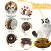 Kitten Curl Toy Foldable Magic Organ Cat Scratching Board Durable Recyclable Cardboard Cat Scratcher Cat Bed Interactive Scratch 6