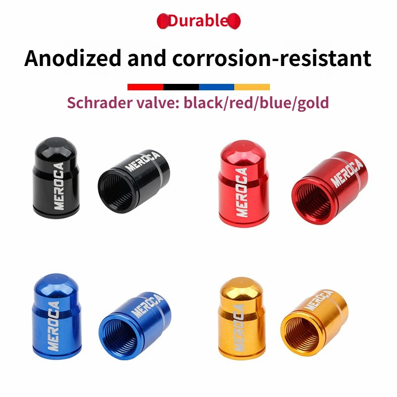 Durable Aluminum Alloy Bicycle Tire Valve Dust Caps