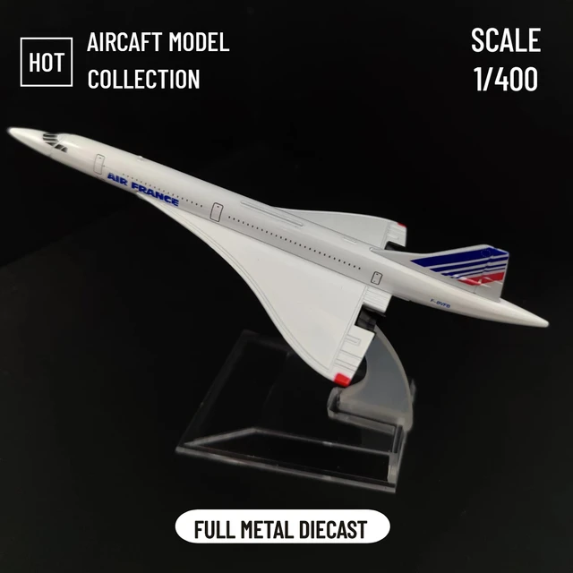 Reproduction miniature d'avion Air France, modèle Concorde 16cm