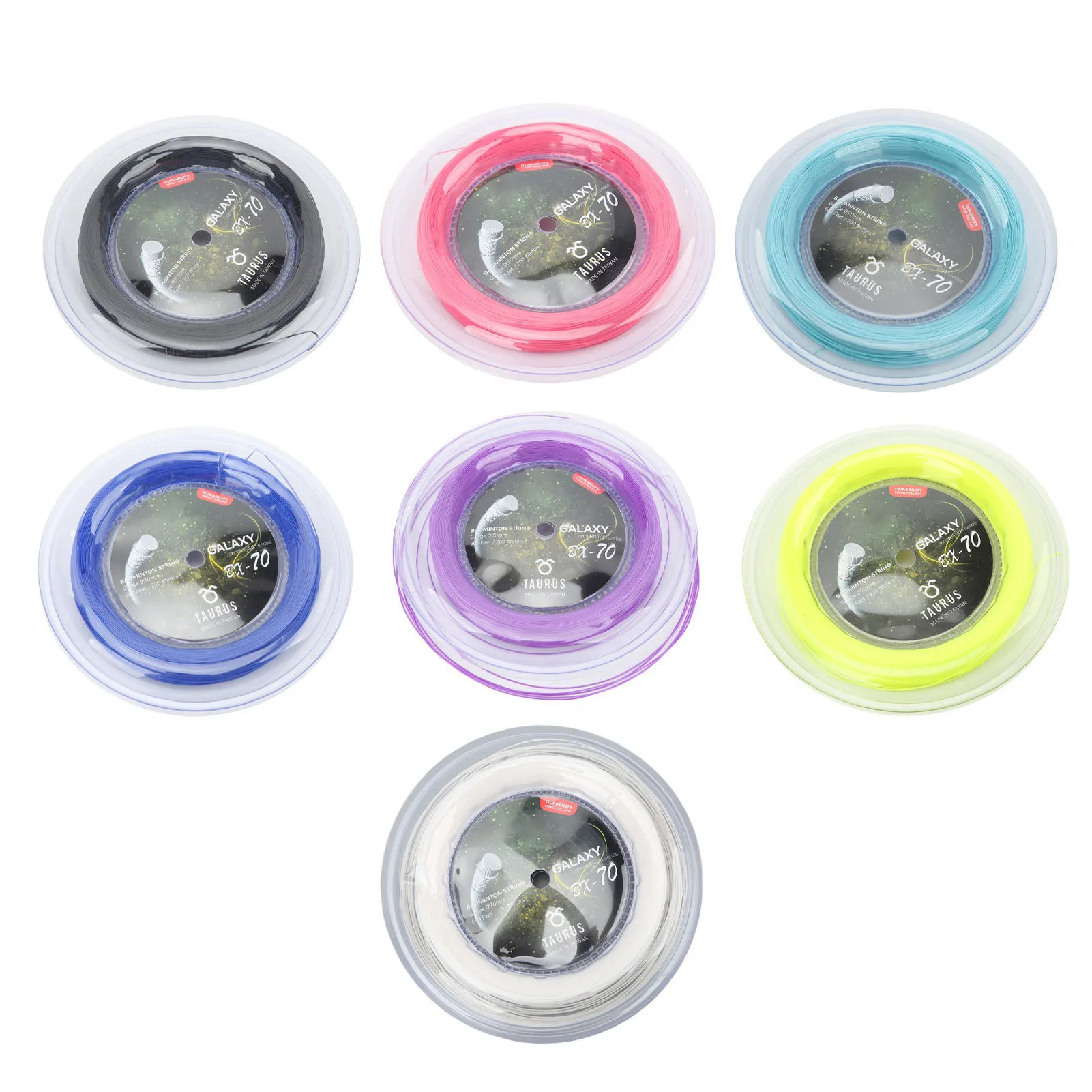 Description Picture 3 of itemPOWERTI BX70 Badminton Rackets String High-elastic Nylon Badminton Racquet String 0.7mm Badminton String 200m Reel