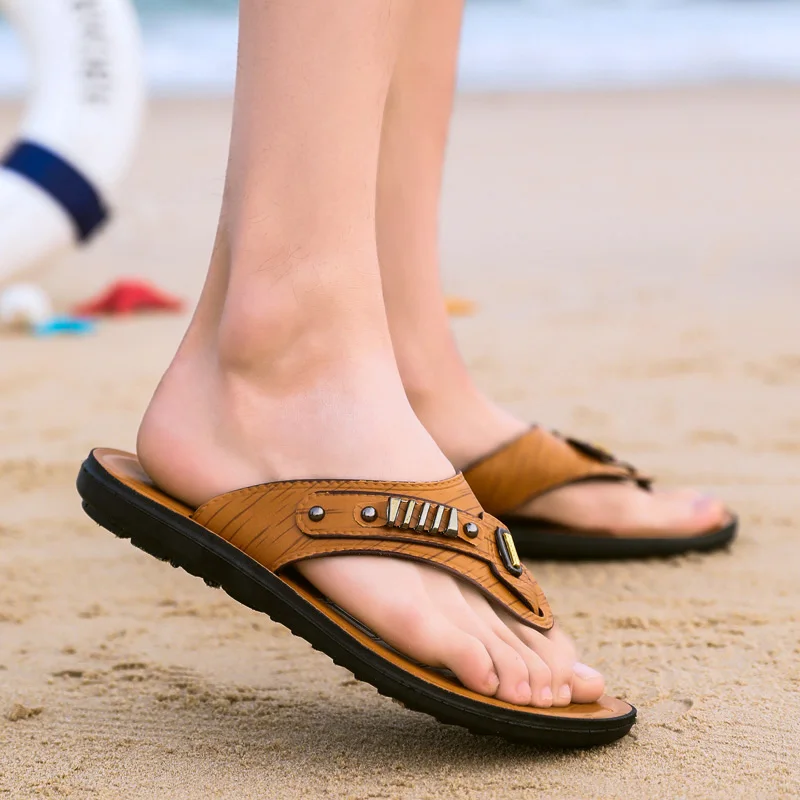 Flip Flops Male Slippers Men Summer Beach Shoes  For Men Flip Flops Men's Sandals - 6