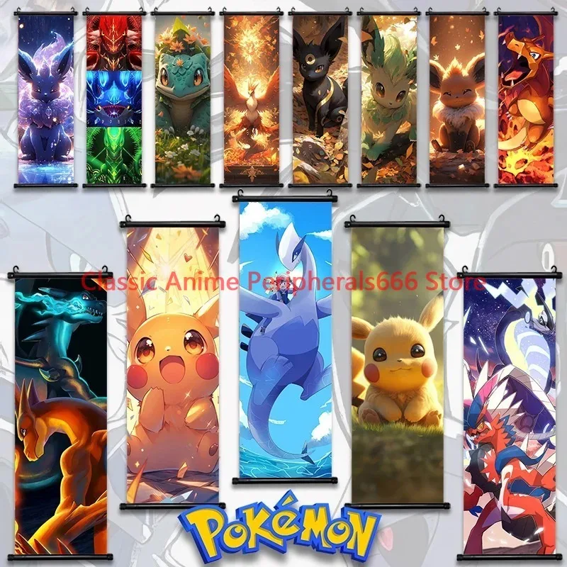 

Покемон, японский аниме, Пикачу, Eevee, периферийный постер, картина современное оформление помещения, Картина на холсте, картина на стену