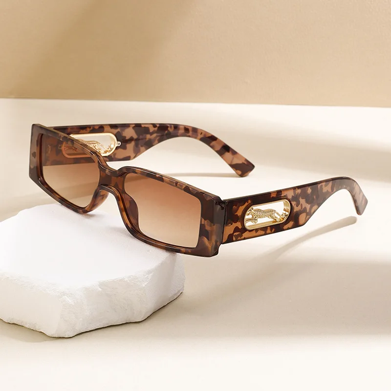 Rectangle Sunglasses Women Fashion Luxury Brand Designer Square Sun Glasses Men Classic Punk Eyeglasses Shades UV400