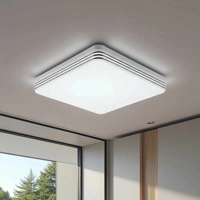 18W-48W ไฟ LED เพดาน 30 ซม. ไฟเพดานสี่เหลี่ยมแผงไฟห้องนอนห้องครัวห้องนั่งเล่นไฟตกแต่ง AC 110-220V 1