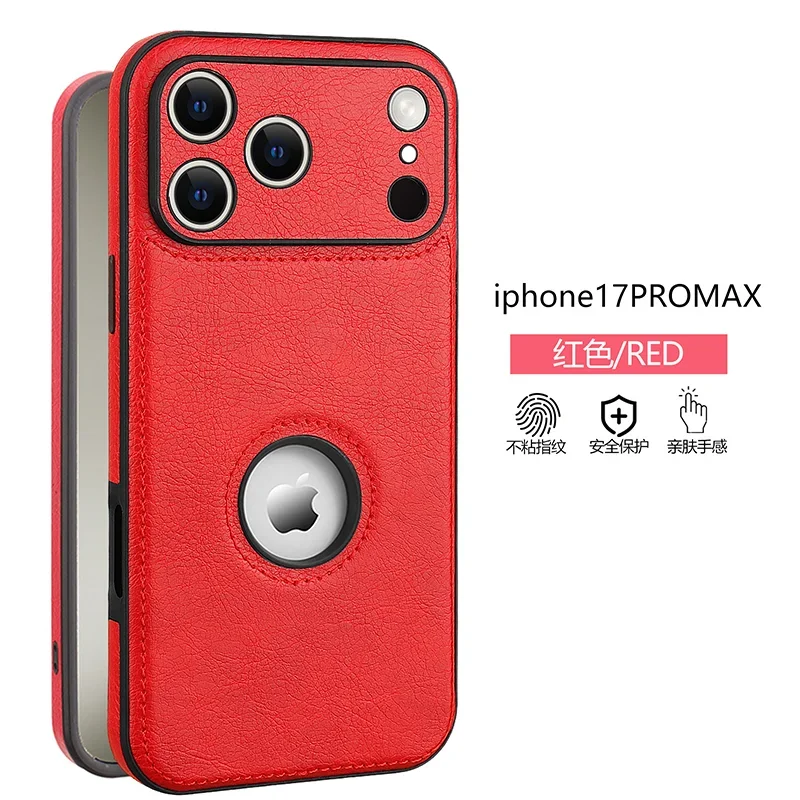 Luxury Fashion Leather Case with Air Shockproof and Premium Camera Lens Protection