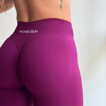 2025 Bum Shaping Leggings Impact Donna Pantaloni sportivi da yoga senza cuciture Fascia bassa a costine Abbigliamento da palestra Allenamento fitness Scrunch Butt Tight