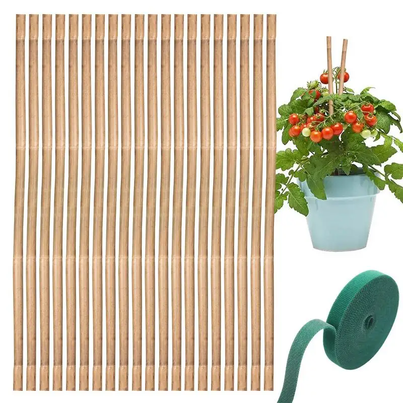 

Garden Sticks For Vegetables 20PCS Garden Tomato Handmade Support Stakes Gardening Supports For Potted Houseplants Flowers