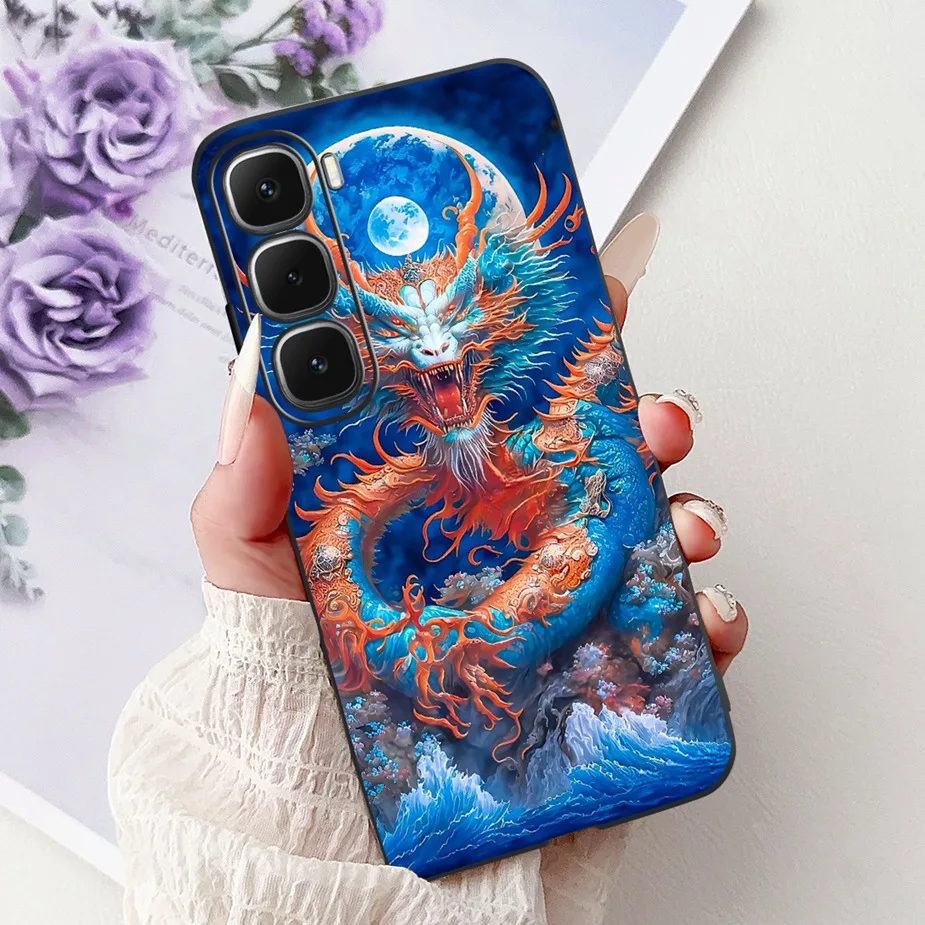 Cute Painted Soft Silicone Phone Case Cover for Infinix Hot 60 Series