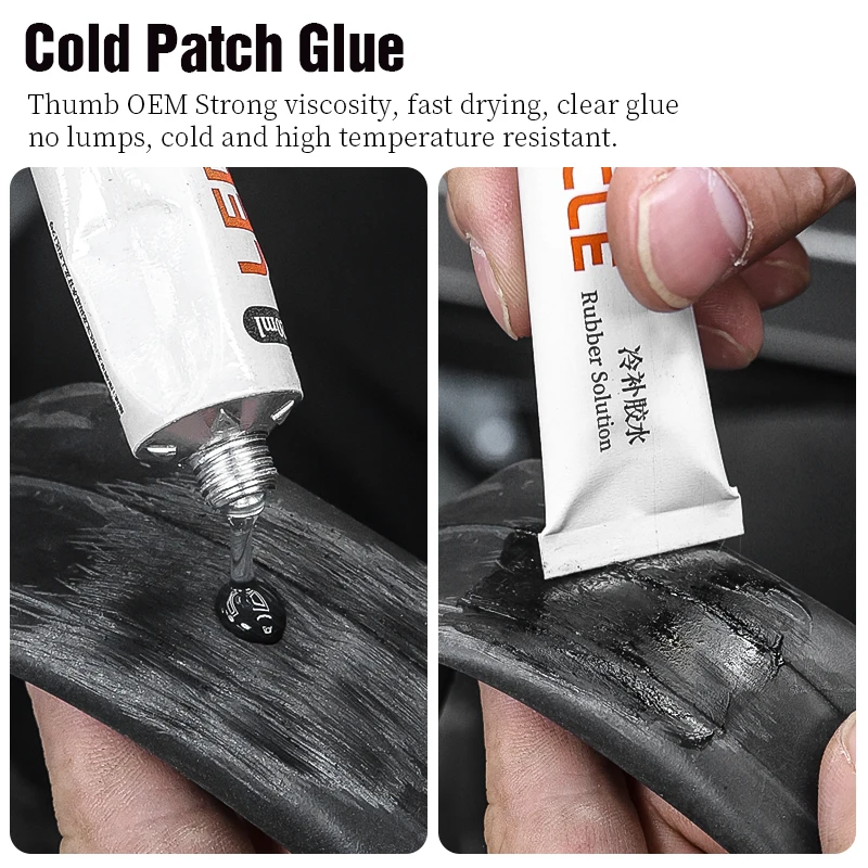 Patch Per Pneumatici Per Biciclette, 48 Pc Pezzi Di Riparazione In - Foto 10