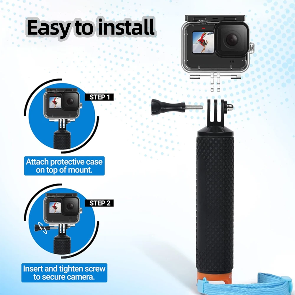 Poignée Flottante pour GoPro Hero 13-5, Insta360, DJI OSMO - Lot de 1/2/3