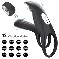 Fernbedienung Penetration Vibrator für Männer Ejakulation Verzögerung Cock Ring Vibrierender Stimulator Penis Ring Sex Spielzeug für Paare