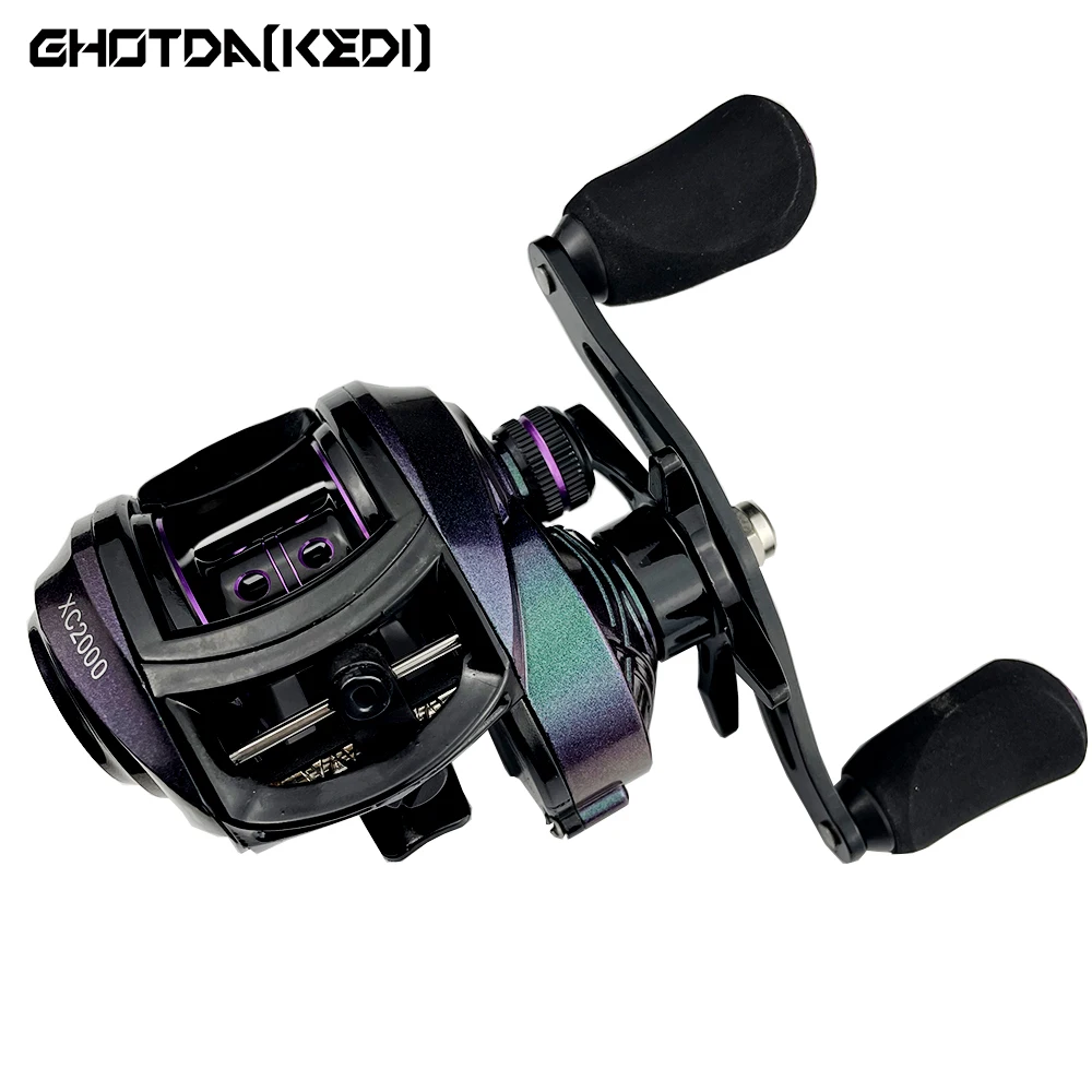 

Ghotda Fishing Reel 8.1:1 Gear Ratio Saltwater/Freshwater Magnetic Brake System Lure Casting Reel