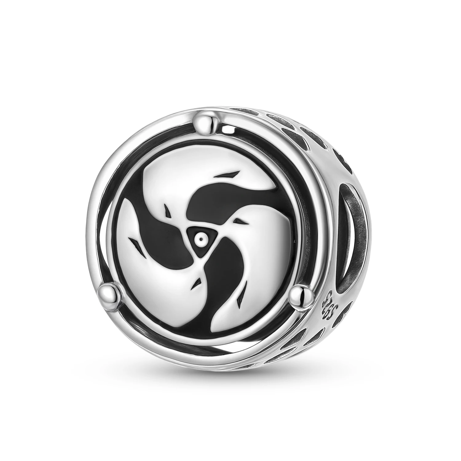 Three Fish Vortex Charm-Perlen aus 925er-Sterlingsilber mit religiösen Symbolen, Schmuck, Geschenk, passend für Original-Armbänder, DIY-Schmuckzubehör