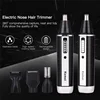 Kemei 4in1 Rechargeable Nose Trimmer Beard Trimer Men Micro Shaver Eyebrow Nose Hair Trimmer Nose and Ear Cleaner Grooming Set 4