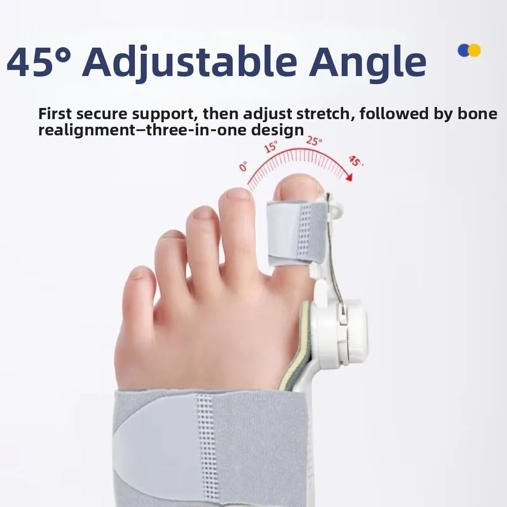 Foot Health Rotatable Bunion Corrector Orthopedic Anti-slip Heel Toe Separator Adjustable Strap Toe Straightener Unisex