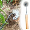2024 Weeding Artifact Sunflower Hoe With Wooden Handle For Yard Work 1
