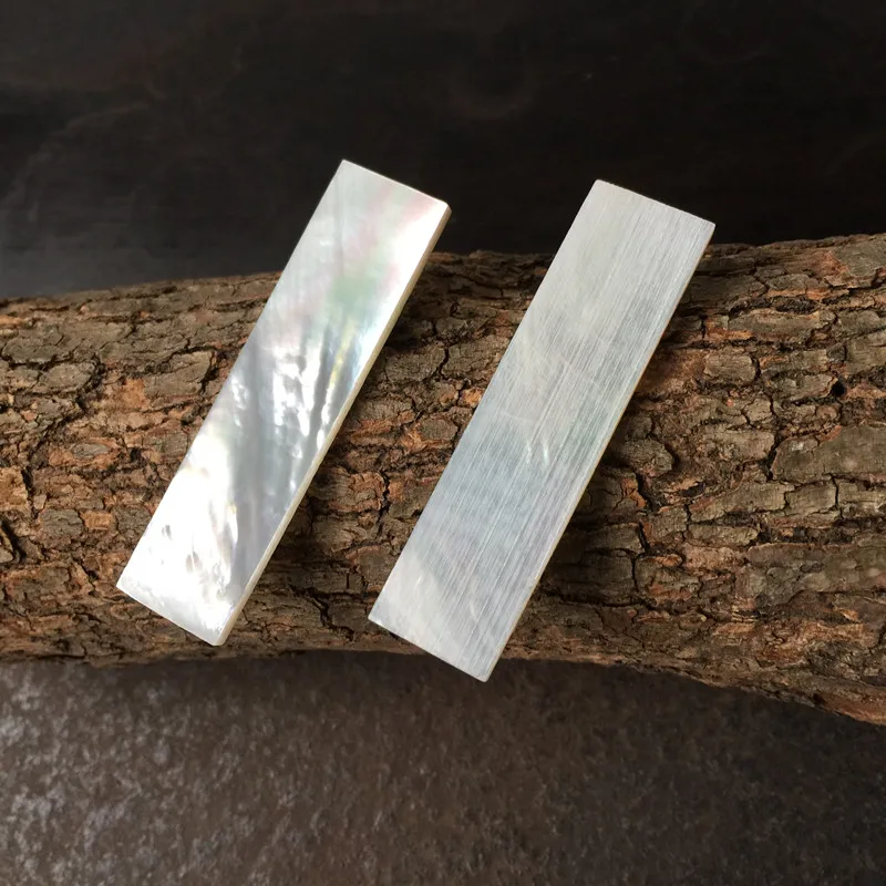 60mm/15mm/2mm Natural White Mother Of Pearl Shell Slice For Musical Instrument Accessories And Wood Inlay Carved Material 5pcs natural shell ornaments