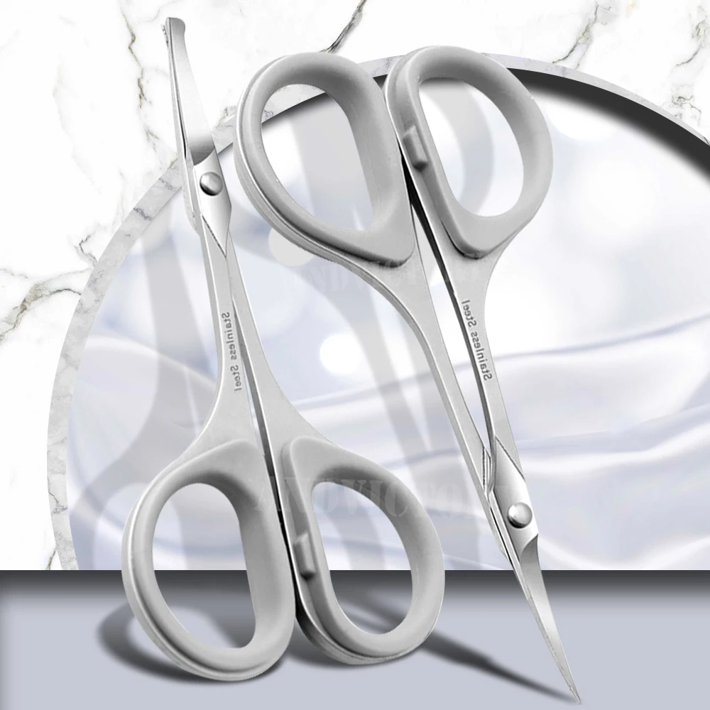 1Pcs Professional Small Makeup Eyebrows Grooming Scissors For Face Nose Hair Beard Trimmer Men and Women Beauty Tool