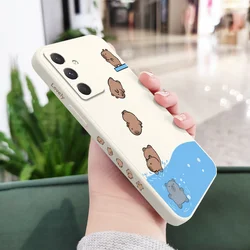 Charming Diving Bear Phone Case - Adorable Design - Samsung A26 (White)