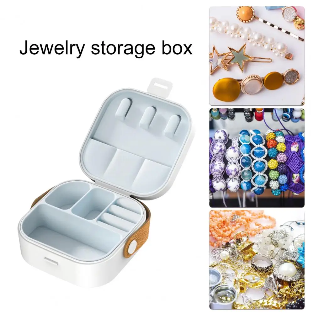 Luxurious Jewelry Pouch Dust-proof Jewelry Storage Box for Home Travel Portable Necklace Ring Organizer with Protective Cover jewelry storage box portable jewelry organizer compact scratch proof ring box with soft velvet lining for earrings rings