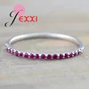 New Arrival 925 Sterling Silver Needle Fashion Crystal Rings For Women Girls Wedding Engagement Valentines Day Gift Wholesale 1