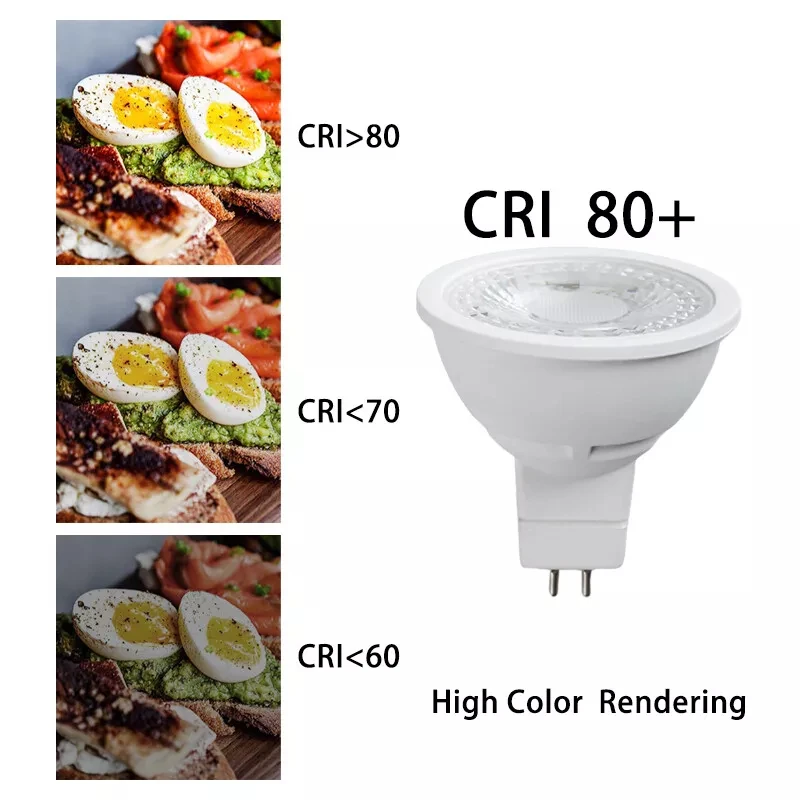 가정용 LED COBD 스포트라이트, 조광 가능, 36 도 조명, AC 220V, 차가운 따뜻한 흰색, 7 W, GU10, GU5.3, E27, B22, MR16