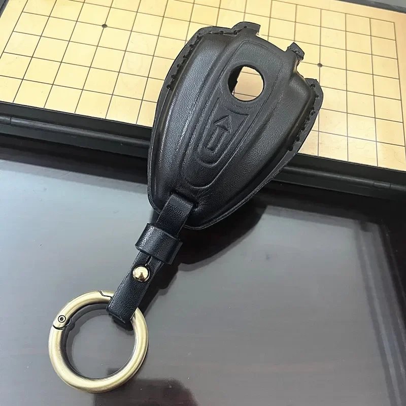 Premium Genuine Leather Key Case and Keyring