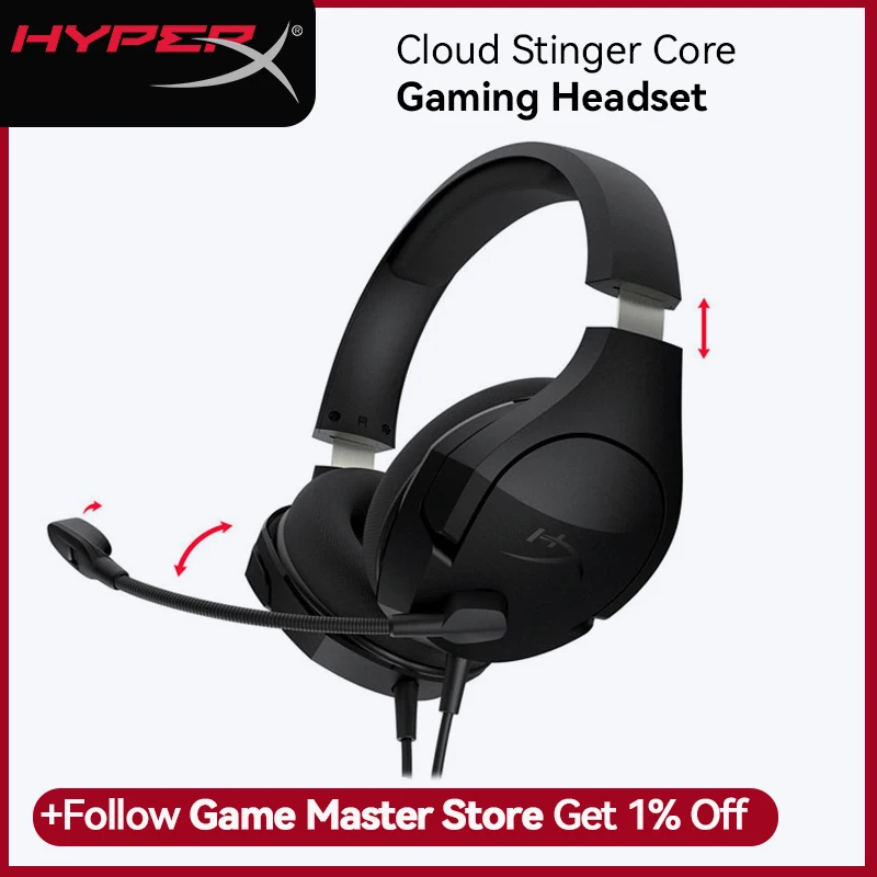 HyperX Cloud Stinger Core Gaming Headset DTS Headphones with Noise