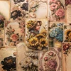 Yoofun 30Sheets  Collage Decor Material Paper Flower Painted Book Pages Vintage Plant Creative DIY Junk Journal Scrapbooking diy 5