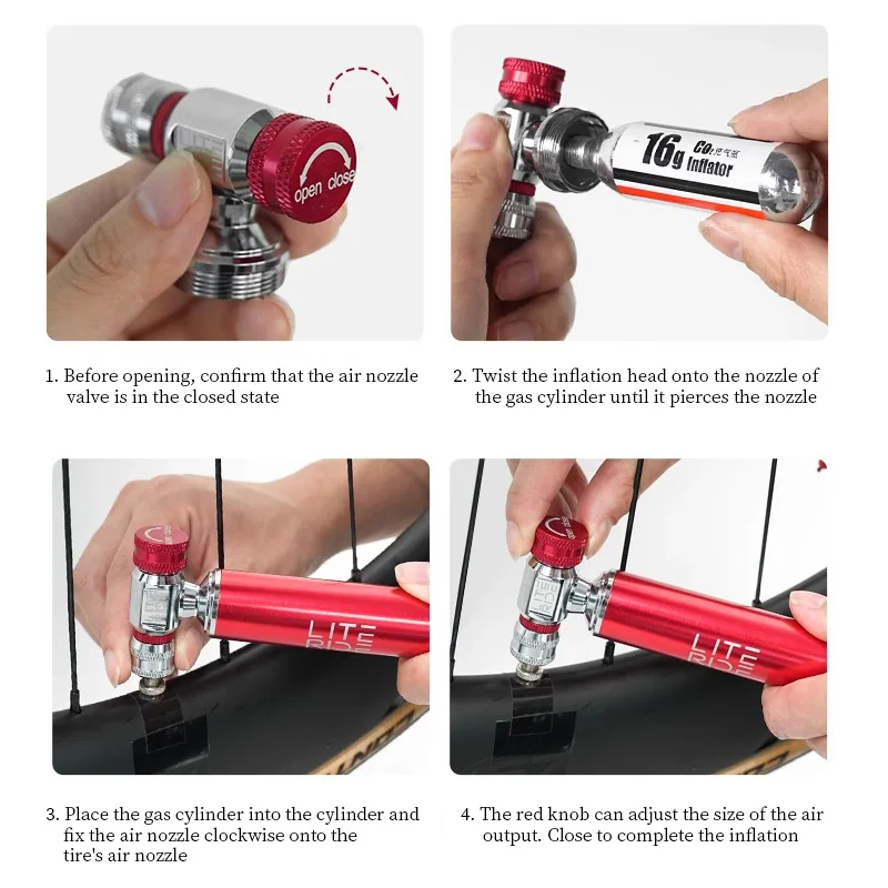 Pro Bike Tool Best Co2 Bike Tyre Inflator Co2 Bike Pump Best Co2