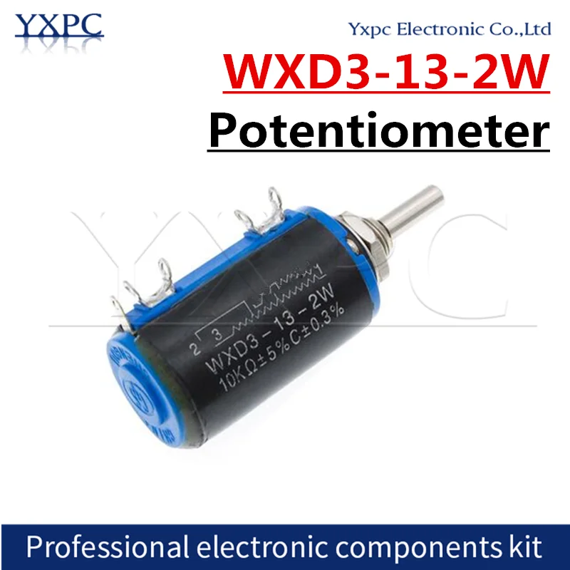 WXD3-13-2W 10K 100/200/220/470/680 ohm  Wirewound Multi-Turn Potentiometer 1K 2.2K 4.7K 5.6K 6.8K 47K 68K 100K rotary switch