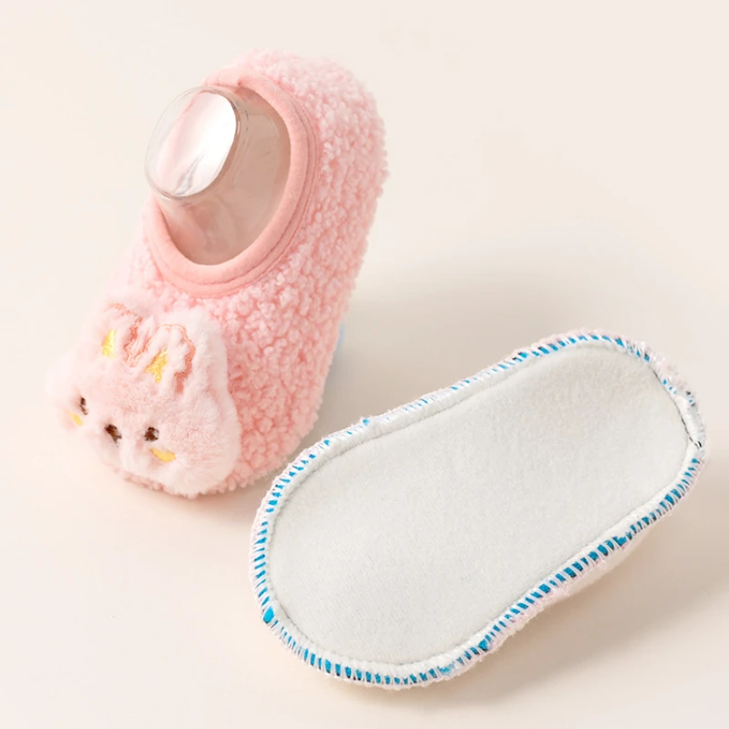 Description Picture 6 of itemAutumn Winter Baby Socks Newborn Shoes Kids Soft Toddler First Walkers Children Anti-slip Warm Thick Boy Girl Infant Crib Shoes