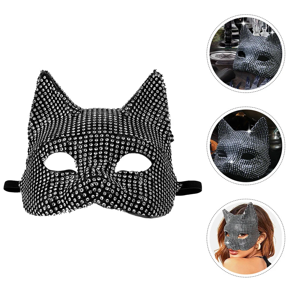 Halloween Cosplay Costumes - Half Face Animal Faux Fur Masks