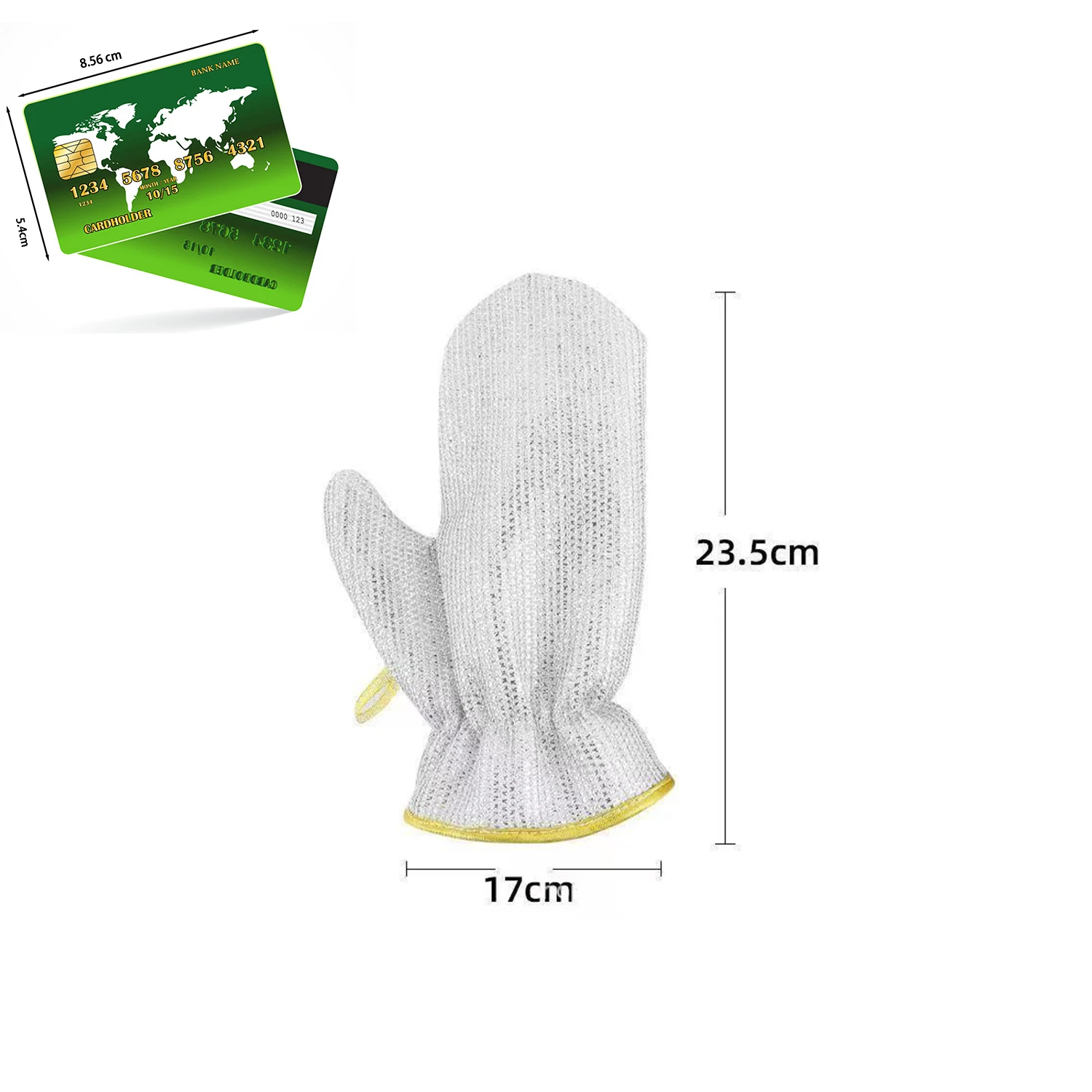 Housework Cleaning Gloves Steel Wire Ball Dish Washing Gloves Kitchen Dishcloth Dishwashing Cleaning Cloth Tools