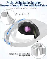 Replacement Original Head Strap for Oculus Quest 2 VR Headset with 6Pcs Controller Thumb Grip Caps for Meta Quest 2 Accessories - Image 6