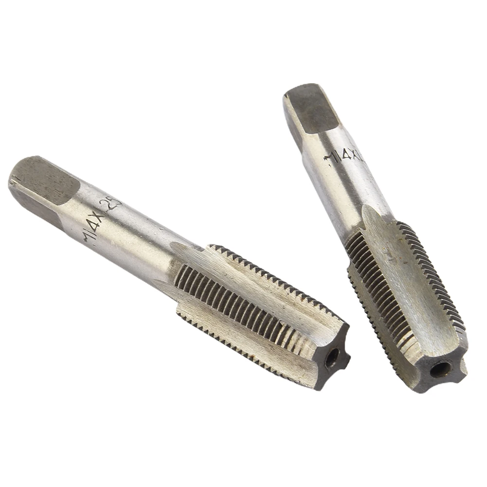 2개의 탭 및 다이스 세트 HSS 미터법 테이퍼 탭 14mm X 1.25 미터법 테이퍼 및 M14x1.25mm 피치 금속 가공용 오른나사산 공구