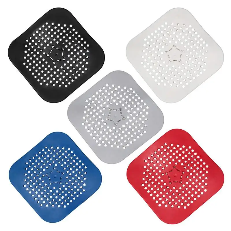 

Household Silicone Anti-Odor Foldable Hair Drain Catcher Anti-blocking Strainer Bathtub Shower Floor Silicone Stopper Cover