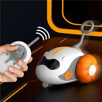 Palla giocattolo per gatti Rotolamento automatico Smart Cat Toy Car Auto interattiva telecomando per auto elettrica Forniture per gattini per animali domestici per interni