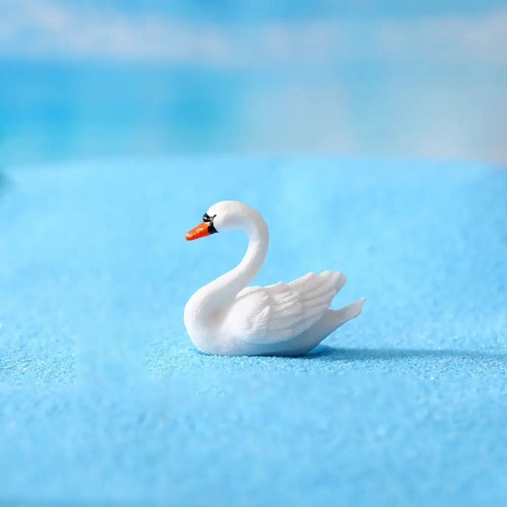 Cute Swan Miniatures Creative DIY Animal Goose Model Craft Lover