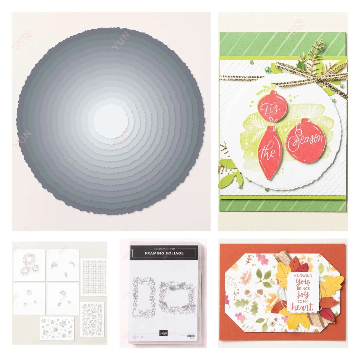 

Roundness Garland Stamps Stencil Set New Metal Cutting Dies DIY Scrapbooking Card Paper Cards Handmade Album Stamp Sheet