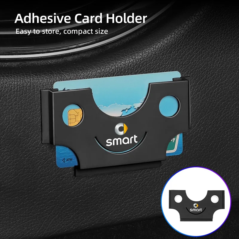 Universal Car Adhesive Card Holder and Business Card Organizer Clip