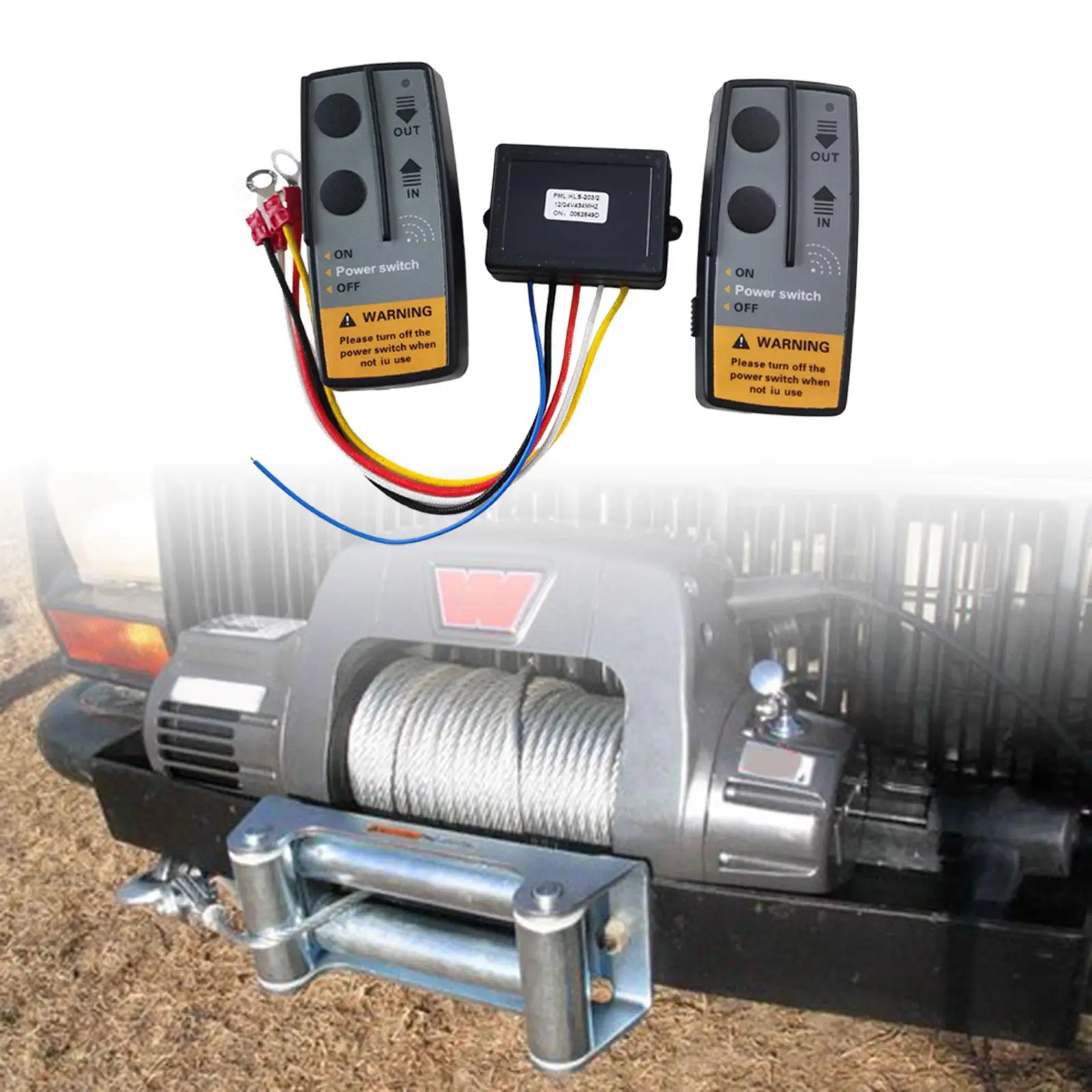 Electric Winch Switch Controller Accessory up to 17000lb Spare Parts Durable