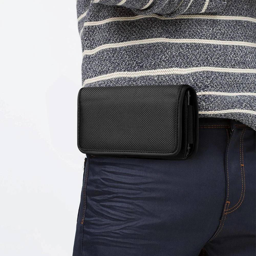 Universal Phone Waist Bag with Belt Clip - Premium Oxford Cloth Nylon Holster Case