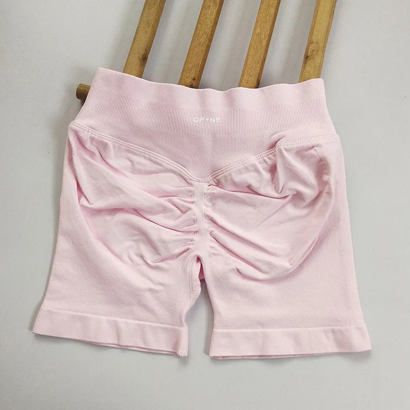 Solid Color Women Fitness Sport Short High Waist Yoga Short Legging Bike Soft Squatting Proof Comprehensive Training Jog Athleti