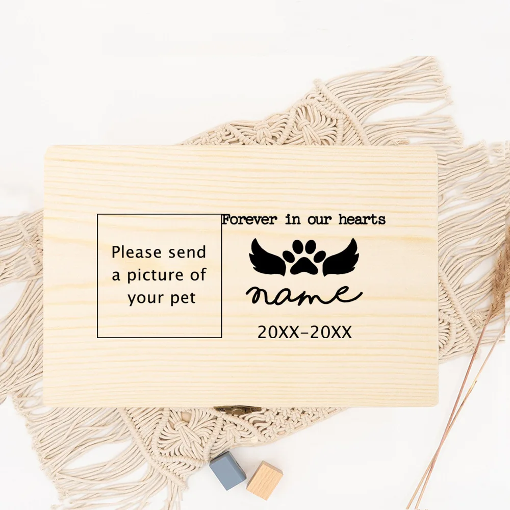 Cremation Urn Pet Memorial Stones Personalized Pet Photo Customize Name Urns for Dog or Cat Remains Ashes