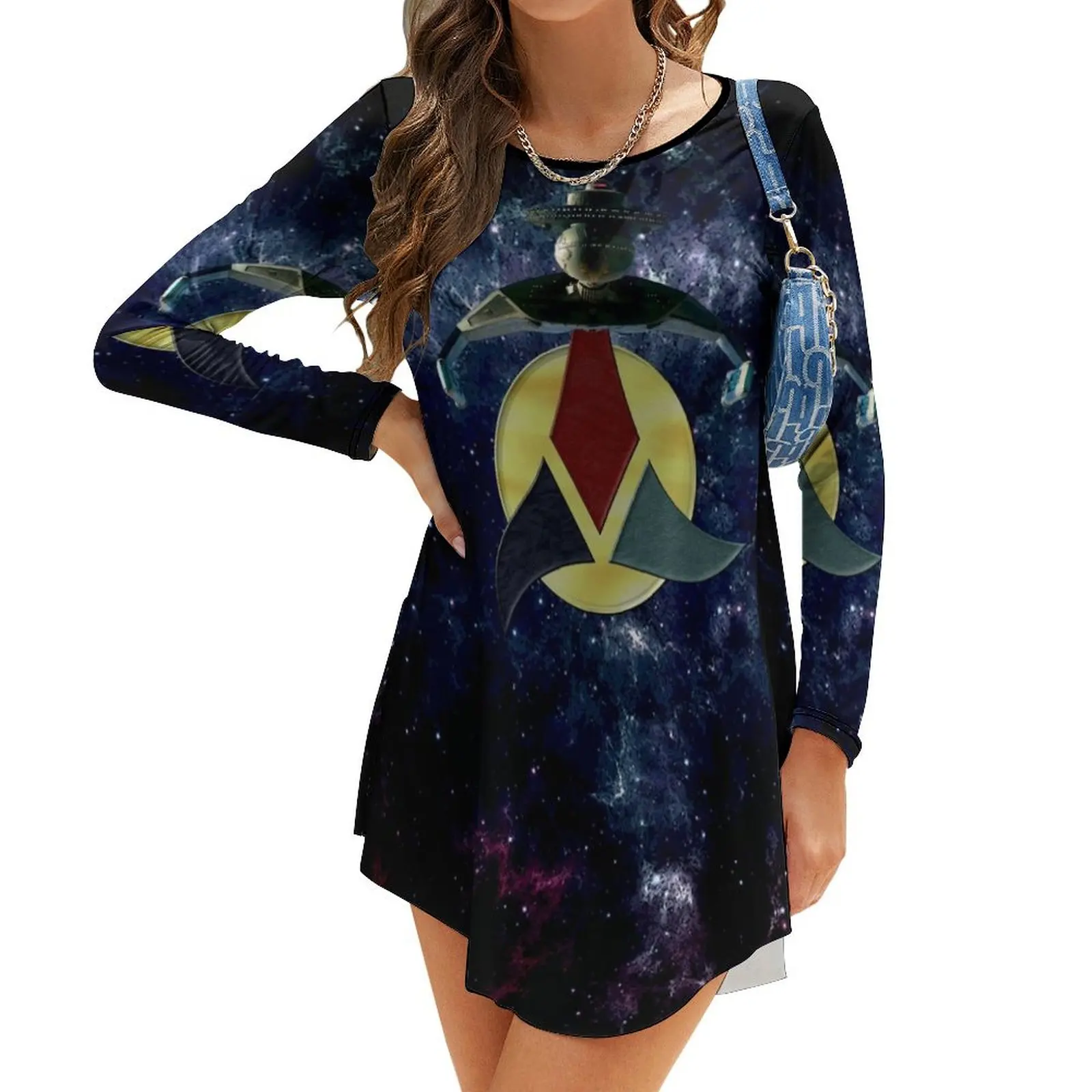 

KLINGON HEART OF VIRTUE Long-Sleeve Dress dresses with long sleeves elegant party dresses for women 2024 dress dresses