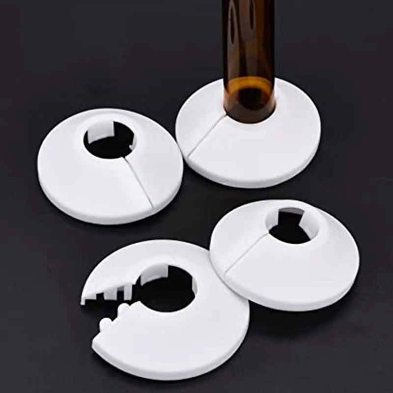 5Pcs Radiator Pipe Collars Shower Faucet Angle Valve Pipe Plug Decoration Cover Snap-on Plate Kitchen Faucet Accessories pipe accessories
