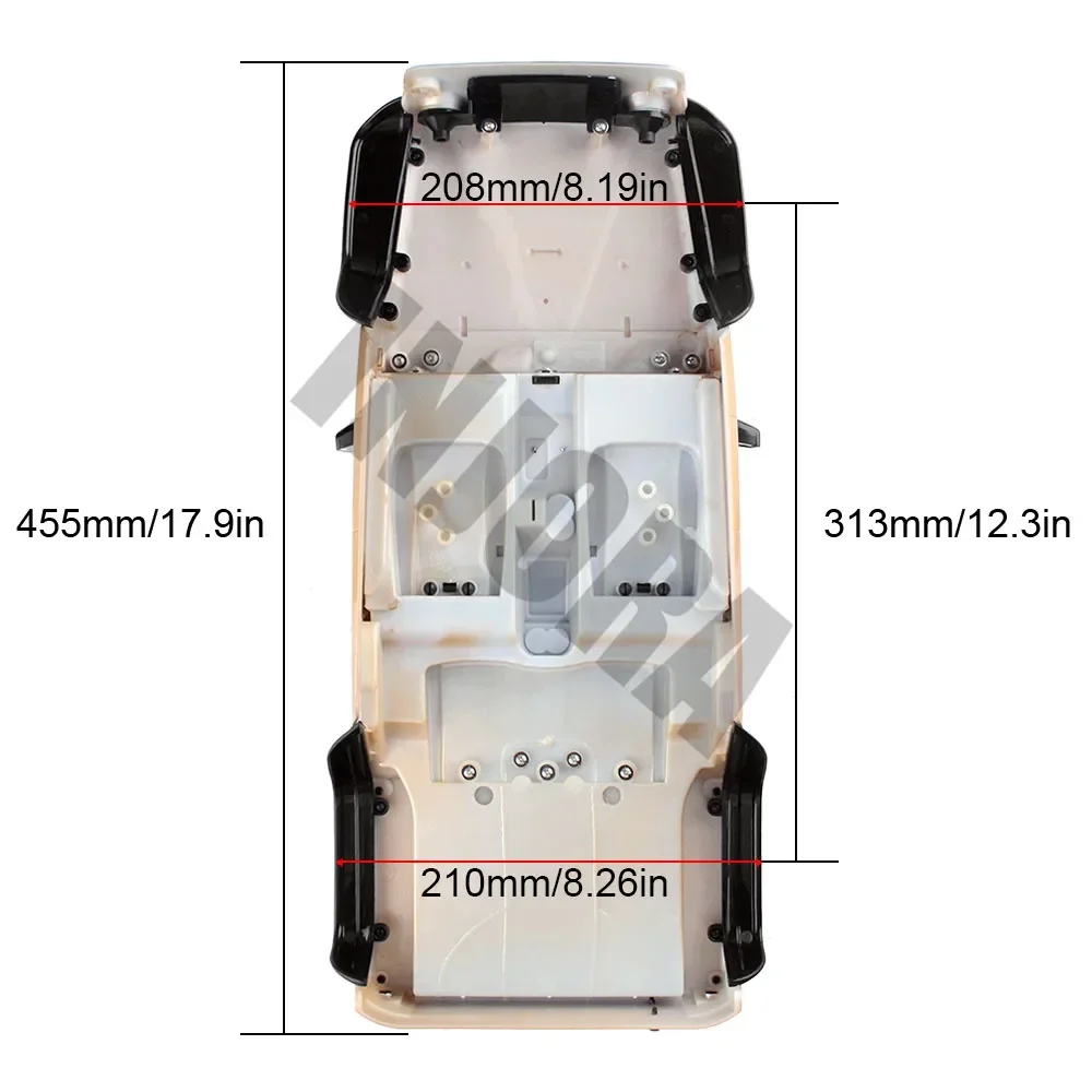 RC Car Accessories INJORA Unassembled 12.3inch 313mm Wheelbase Body Car Shell for 1/10 RC Crawler Axial SCX10 & SCX10 II 90046 90047 Jeep Wrangler