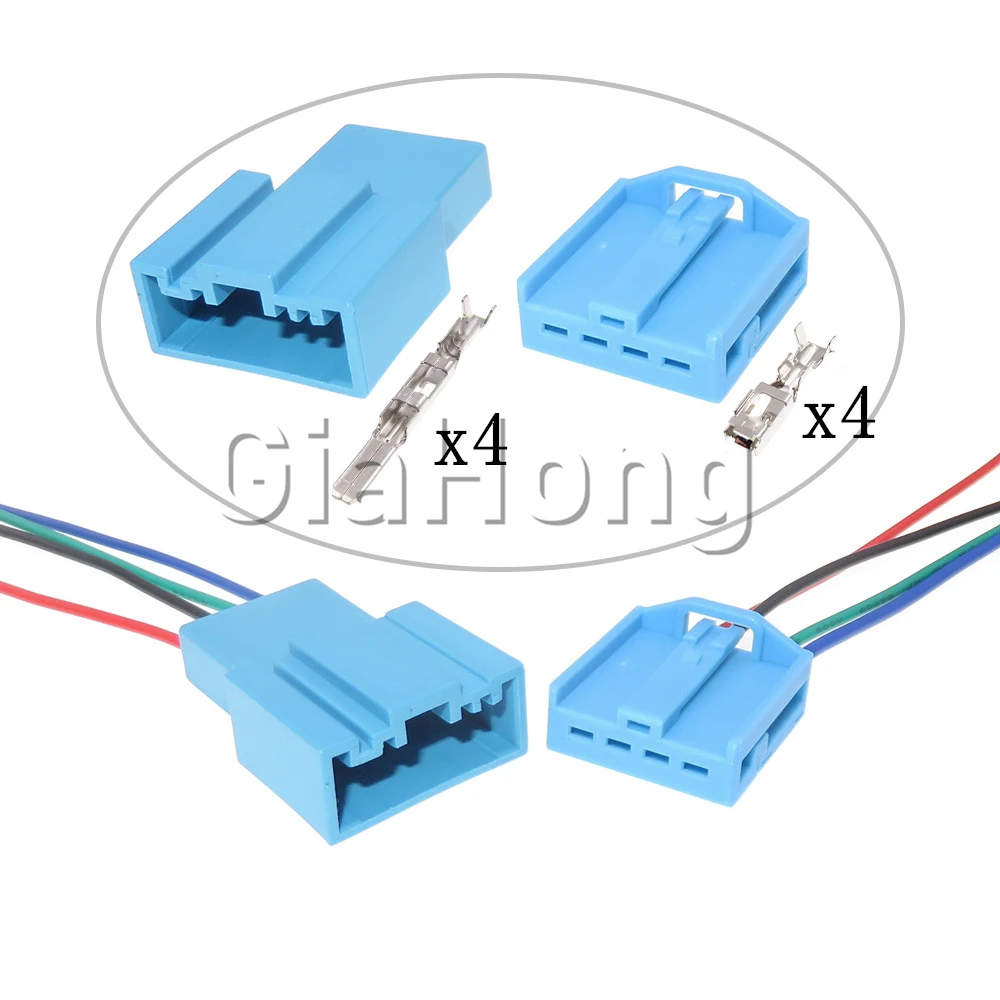 

1 Set 4 Ways Starter Car Male Female Docking Socket 1719093-3 B Auto Replacement Plug Automobile WOOFER Unsealed Wire Connector